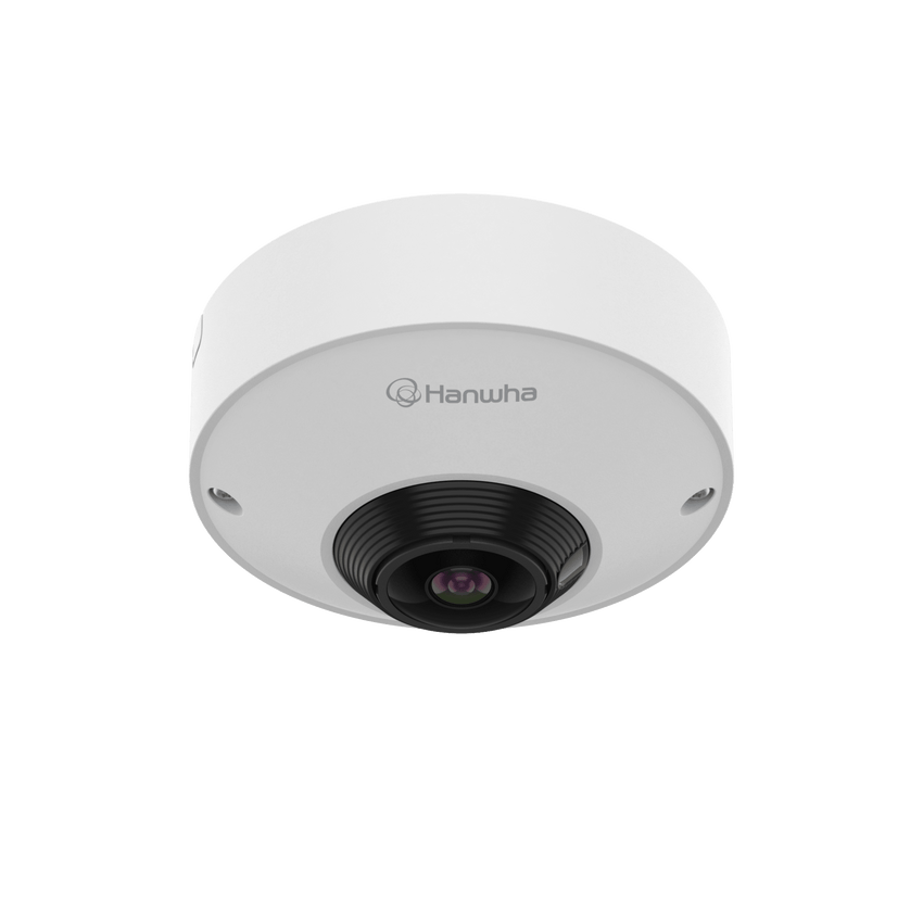 Cámara Ojo de Pez AI 12MP / Resolución 3584x2688 / Lente 1.76mm F1.8 / WDR 120dB / WiseNR II AI / Detección Persona-Vehiculo / PoE 7.3W / IP42