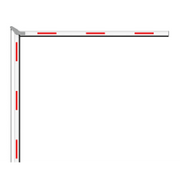 Brazo Articulado 4 mts (2+2) para Barreras Hikvision Serie DSTMG520 / Requiere Enganche Articulado