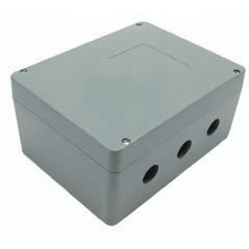 Caja de Unión de Aluminio con 3 salidas de 7/8" / 3 Orificios en la parte inferior.