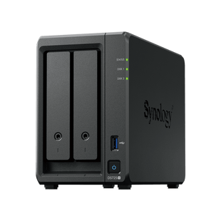 NAS Synology DiskStation DS725+ | 2 Bahías | Expandible hasta 7 Unidades | 2 Ranuras M.2 NVMe | Puerto 2.5GbE | Rendimiento 276 MB/s Lectura y 224 MB/s Escritura | Compatible con Unidad de Expansión DX525.