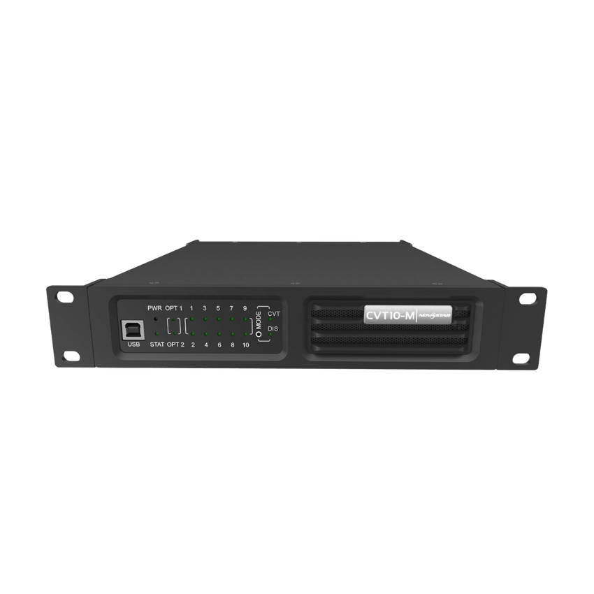 Convertidor de Fibra a Ethernet NovaStar | 10 Puertos Gigabit | 2 Puertos Ópticos 10G | Transmisión de Larga Distancia | Modo Simple