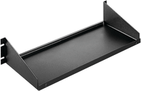 Charola para Rack 19 Pulgadas, Capacidad de Carga 34 kg, Acero Dulce Color Negro, 2 UR, Dimensiones 482x381x95 mm