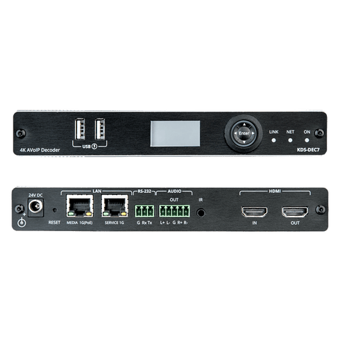 Codificador AVoIP | Entrada HDMI | 4K60 | Red 1G | Soporta KVM | IR RS232 CEC | HDR10 | PoE | Escalable 999 Canales | Baja Latencia