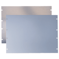 Tapa Ciega Para Rack Estándar de 19in, Plano, de Acero, 3 UR, Color Gris