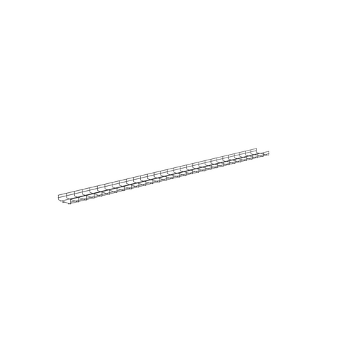 Charola Wire Basket de 8 in (203 mm) de Ancho, 2 in (50 mm) de Alto, 3 m de Largo, Hasta 187 Cables Cat6, Color Negro