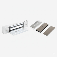 Kit Para Control de Acceso Incluye Chapa Magnética de 1200 Lbs / Montaje En "U" Para Puerta de Cristal /  Uso Interior / Certificación UL