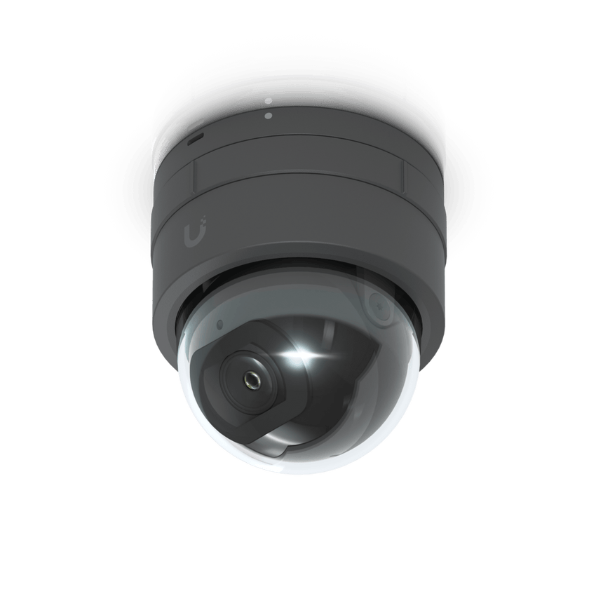 Cámara IP UniFi G5 Domo Ultra Color Negro, Bajo Perfil para Interior, 2K (4MPX), Ángulo Amplio 102.4°, Visión Nocturna IR Hasta 20mts, Detección de Eventos, para Pared o Techo