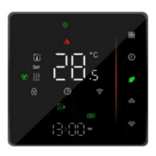 Termostato con tecnología inalámbrica ZigBee 4PIPE V Fancoil / 110 - 120VCA