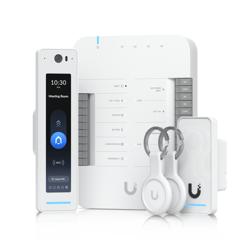 Kit de Control de Acceso G3 para 1 Puerta, Incluye Door Hub, G3 Reader Pro y Lector de Salida, Compatible con Touch Pass, Incluye 2 Keyfobs