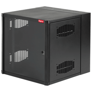 Gabinete AccessPlus de Montaje en Pared de 19in, Rieles Numerados y Roscados #10-32, Puerta con Ventana de Seguridad, 600 mm de Ancho, 762 mm de Profundidad, 26 UR, Color Negro