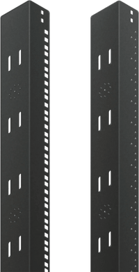 Ángulo con Tuerca Cuadrada de 19 pulgadas para rack ProLine, ajuste de 2000 mm, de acero, negro