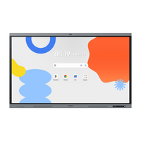 Pantalla Interactiva WAFX-P Series 75" 4K UHD 3840x2160 / Android 15 EDLA / Octa-core CPU / 48MP Cámara Integrada / 8 Micrófonos Far-Field / 50 Puntos Touch IR / WiFi 6 / 16GB RAM / 128GB Storage