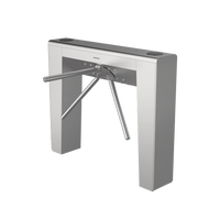 Torniquete Estético Trípode Bidireccional de Acero Inoxidable / 2 Millones de Ciclos MCBF / Interior y Exterior Protegido / LEDs indicadores de Entrada y Salida / Tipo Puente