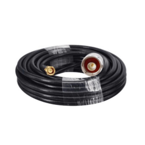 Cable Coaxial 15 Metros / Baja Pérdida / Diámetro 5 mm / Impedancia 50 ? / Apantallamiento >90dB / Operación 5-3000 MHz / Conectores N y SMA Macho / Compatible NX9775 NX9776 NX9783