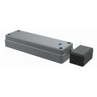 Sensor de Puerta Peatonal Inalámbrico / Tecnología Trio-Frequency Anti Interferencias / Alcance Magnético 25 mm / Batería 3.6V 2600mAh / Vida Útil 2 Años / Compatible con Puertas Seccionales y Batientes / Sensor H