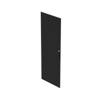 Puerta Sólida para ProLine V/D / 2000x700 mm (78.7x27.6 in) / Acero Negro RAL 9005 / cUL Listed / EIA RS-310-D