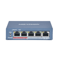Switch PoE / 250 Metros PoE LARGA DISTANCIA / 4 Puertos 802.3at (30 W) 10/100 Mbps + 1 Puerto Uplink (10 / 100 Mbps)