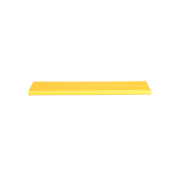 Tapa Con Bisagra a Presión Para Canaleta FiberRunner™ FR6X4YL6, de PVC Rígido, Color Amarillo, 10 ft. de Largo