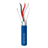 Carrete de 305 Metros (1000 Pies) de Cable 3 x 18 AWG / Plenum / BLINDADO / Tipo FPLP, CMP, CL3P / Color Azul / Para Aplicaciones en Sistemas de Seguridad, Audio, Control y otras Aplicaciones