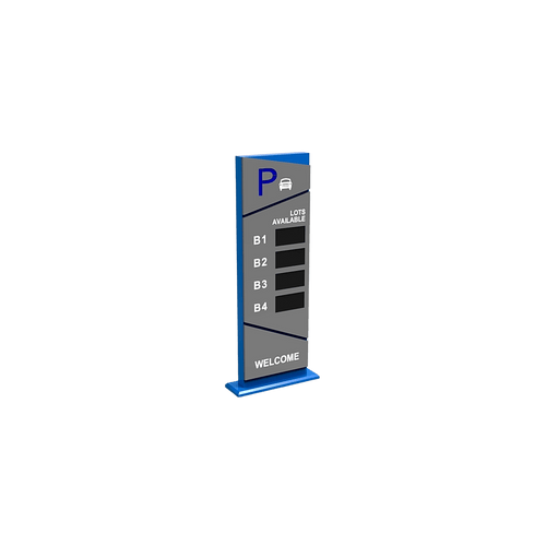 Pantalla Principal de Guía de Estacionamiento / 4 Módulos / Mensaje de Bienvenida / Uso con Aplicación de Guía de Estacionamiento