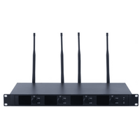 Receptor Micrófono Inalámbrico Digital UHF | Transmisión Digital U-Band pi/4-DQPSK | Distancia 80 mts | Encriptación de Audio | 2197 Ecualizaciones | 15625 Efectos de Reverberación | Pantalla LCD