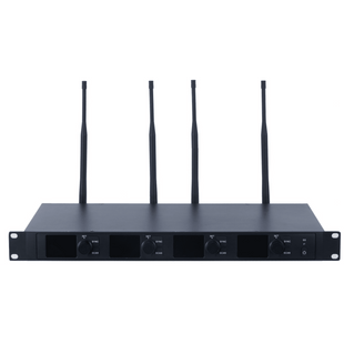 Receptor Micrófono Inalámbrico Digital UHF | Transmisión Digital U-Band pi/4-DQPSK | Distancia 80 mts | Encriptación de Audio | 2197 Ecualizaciones | 15625 Efectos de Reverberación | Pantalla LCD
