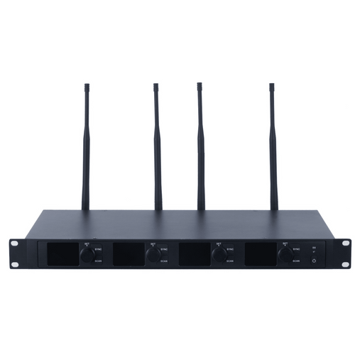 Receptor Micrófono Inalámbrico Digital UHF | Transmisión Digital U-Band pi/4-DQPSK | Distancia 80 mts | Encriptación de Audio | 2197 Ecualizaciones | 15625 Efectos de Reverberación | Pantalla LCD