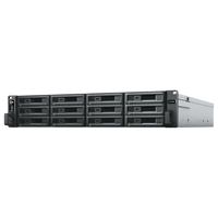 Unidad de Expansión RX1223RP | 12 Bahías HDD/SSD SATA 3.5" o 2.5" | Fuente de Alimentación Redundante | Compatible con Synology DSM | Plug-and-Play.