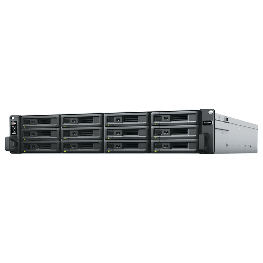 Unidad de Expansión RX1223RP | 12 Bahías HDD/SSD SATA 3.5" o 2.5" | Fuente de Alimentación Redundante | Compatible con Synology DSM | Plug-and-Play.