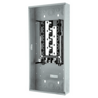 Centro de carga trifásico ES de 12 espacios para 24 circuitos, 120/240vca, Barra de aluminio, Nema 1, uso interior. Incluye tapa.