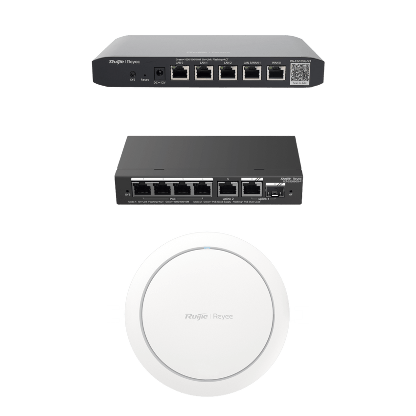 Equipos Ruijie DEMO Ideal para Probar Integraciones de Redes y WiFi 6 con CCTV