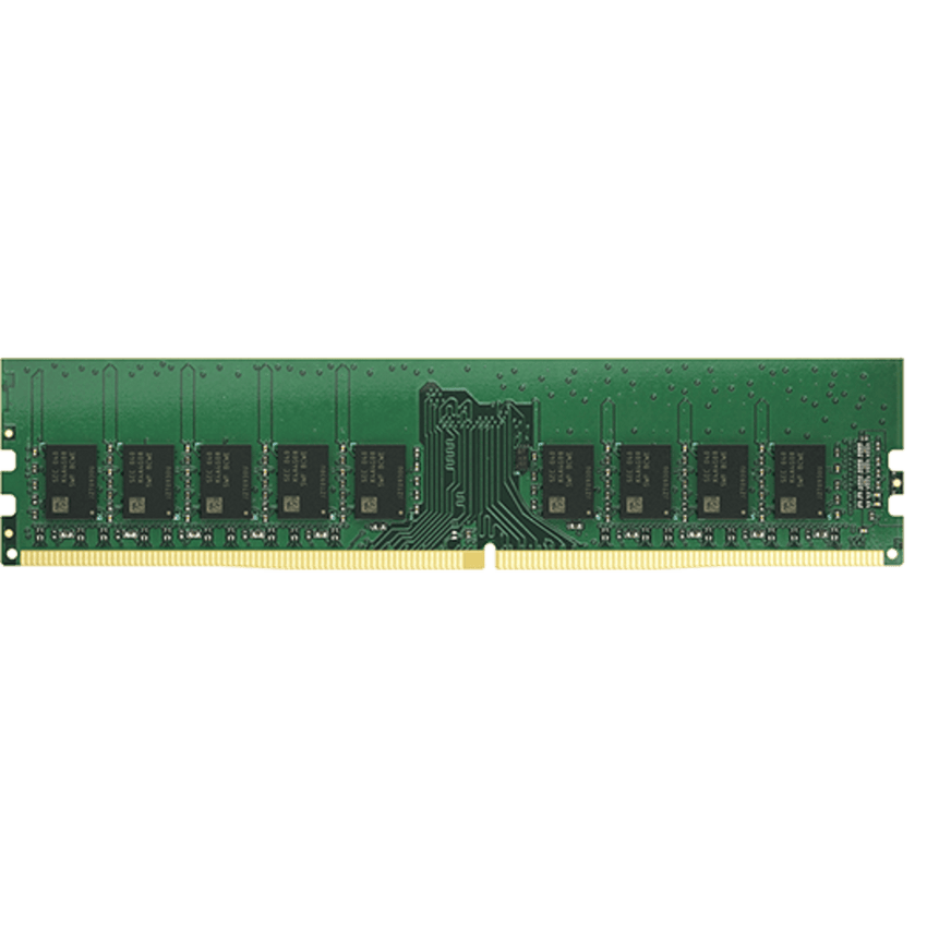 Módulo de Memoria DDR4 ECC Unbuffered DIMM | 8GB | 2666 MHz | Compatible con Series SA: SA3400D, SA3200D / Series UC: UC3400, UC3200 / Series 21: RS3621xs+, RS3621RPxs, RS2821RP+, RS2421RP+, RS2421+ / Series 19: RS1619xs+ / Series 18: RS3618xs / Se