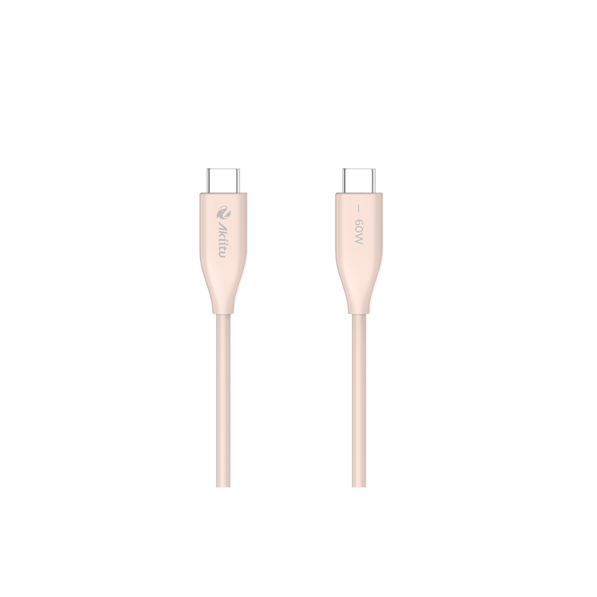 Cable de Carga USB-C a C / 1.5 Metros (4.92 Pies) / Tecnolog�a GaN (Nitruro de Galio) / Fast-Charging / Potencia 60W / Velocidad Transferencia 480 Mbps / Material Silicona No T�xica / Conector Aluminio Anodizado