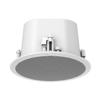 Altavoz IP para instalacion en plafon / 10W / PoE+ / Para integración con sistema Hanwha / SIP, IPv4, HTTP, DNS, NTP, TCP, UDP, ARP.