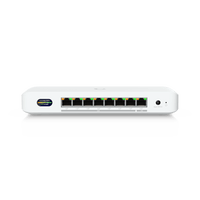 UniFi Device Bridge Switch (UDB-Switch) – Switch PoE+ Compacto con Puertos Multi-Gig (1 x 10 GbE y 7 x 2.5 GbE) y Enlace Inalámbrico WiFi 7 Integrado