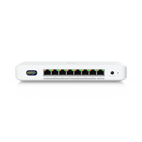 UniFi Device Bridge Switch (UDB-Switch) – Switch PoE+ Compacto con Puertos Multi-Gig (1 x 10 GbE y 7 x 2.5 GbE) y Enlace Inalámbrico WiFi 7 Integrado