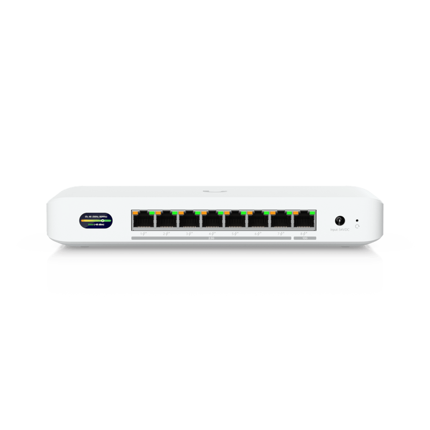UniFi Device Bridge Switch (UDB-Switch) – Switch PoE+ Compacto con Puertos Multi-Gig (1 x 10 GbE y 7 x 2.5 GbE) y Enlace Inalámbrico WiFi 7 Integrado