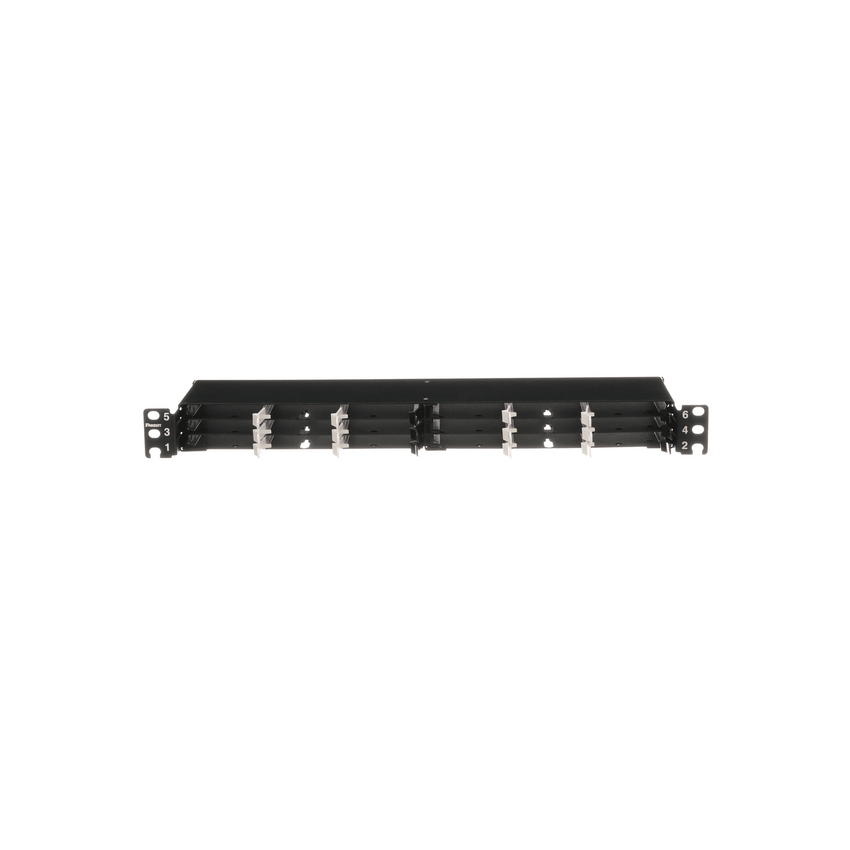 Panel de Distribución de Fibra Óptica, Acepta 18 Cassettes HD Flex en 4 Espacios, Hasta 144 Fibras, 1 UR