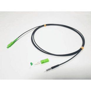 Rollo de Fibra Óptica Drop Redonda G657A2 Monomodo Simplex de 100 Metros con Conectores SC/APC-SC/APC para Instalaciones Aéreas o a la Intemperie