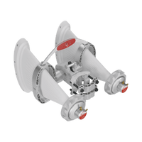 Antena Sectorial Asimétrica de 90° 4900 - 7125 MHz, 15 dBi con soporte mejorado, listas para TwisPort sin pérdida