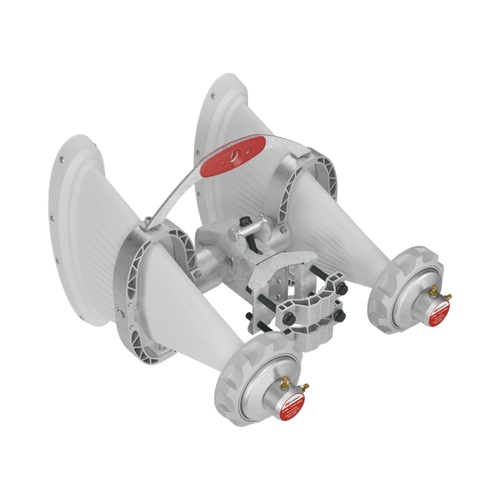 Antena Sectorial Asimétrica de 90° 4900 - 7125 MHz, 15 dBi con soporte mejorado, listas para TwisPort sin pérdida
