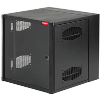 Gabinete AccessPlus de Montaje en Pared de 19in, Rieles Numerados y Roscados #10-32, Puerta con Ventana de Seguridad, 600 mm de Ancho, 762 mm de Profundidad, 26 UR, Color Negro