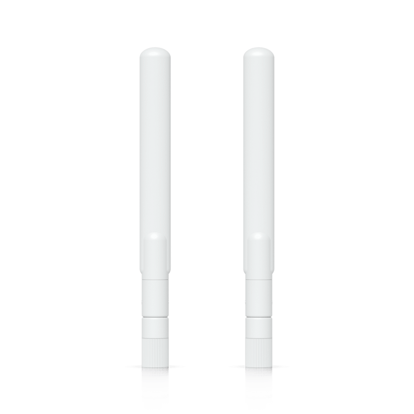 Par de Antenas Omnidireccionales Ideales para el UK-Ultra. Incluye dos Antenas de Doble Banda con 3 dBi en 2.4 GHz y 4 dBi en 5 GHz