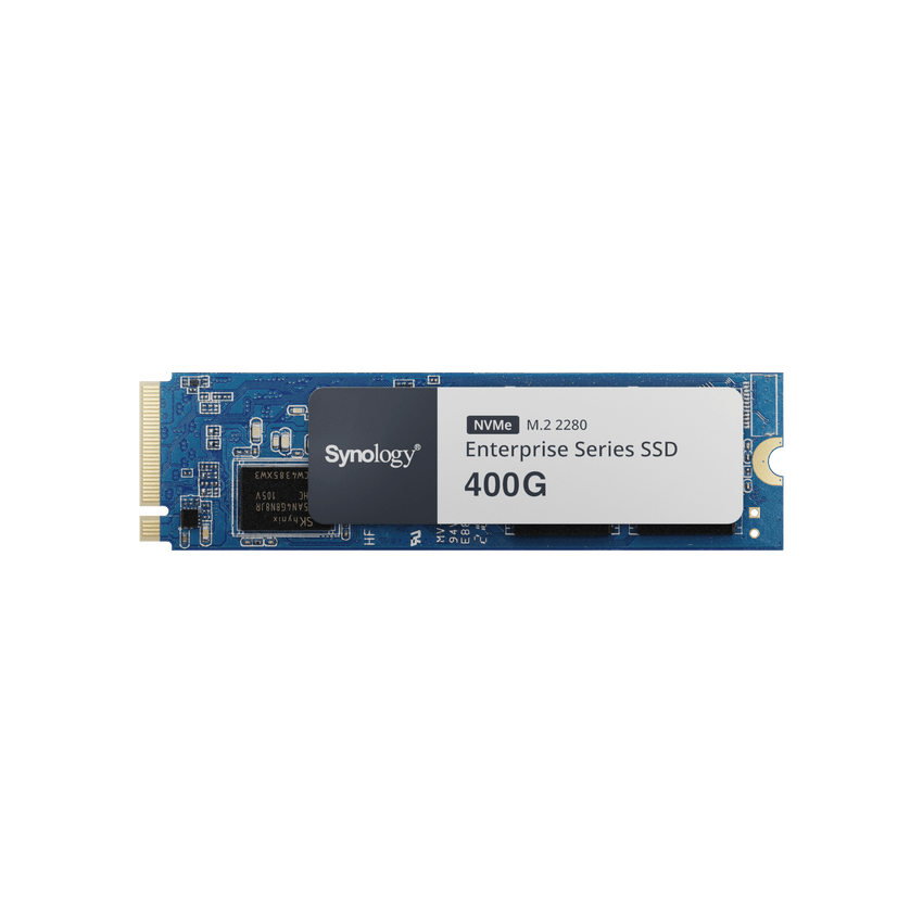 SSD 400 GB NVMe M.2 Serie Enterprise | SSD 400 GB | Alto Rendimiento Hasta 660000 IOPS Lectura | Resistencia Hasta 2900 TBW | Protección de Datos Integral | Análisis de Vida Útil | Diseñada para Sistemas Synology.