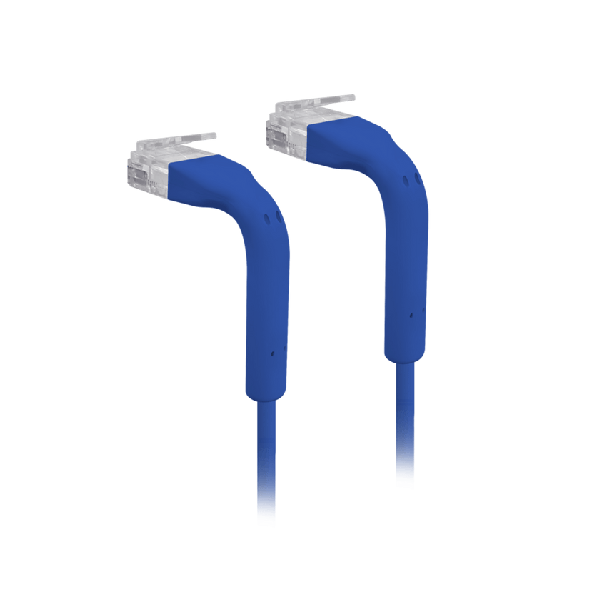 UniFi Patch Cable Cat6 Ultradelgado GbE con Botas Flexibles, Color Azul, 3 m