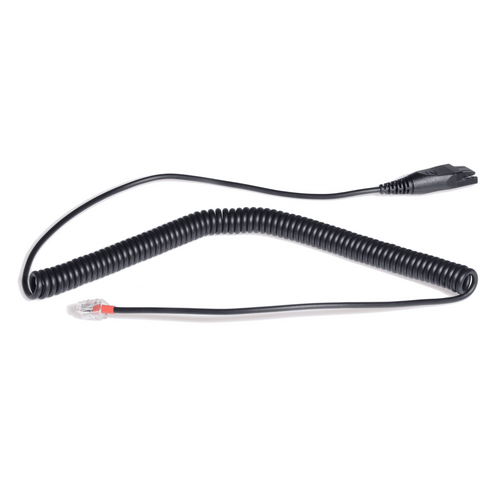 Cable QD A RJ9 de Repuesto Yealink Para Conexión De Diademas Profesionales A Teléfonos De Escritorio