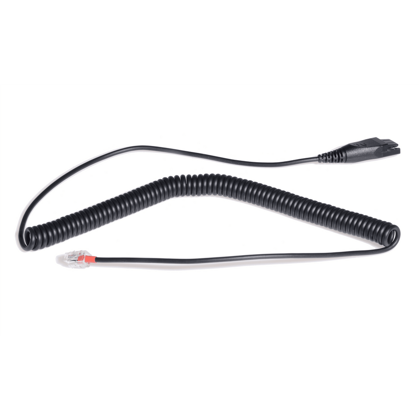 Cable QD A RJ9 de Repuesto Yealink Para Conexión De Diademas Profesionales A Teléfonos De Escritorio