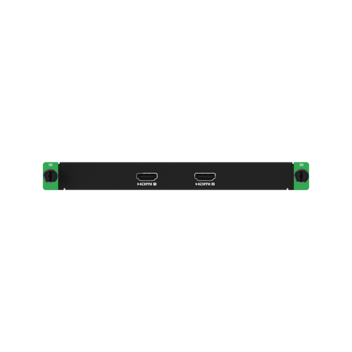 Tarjeta de Entrada HDMI 4K 2 Canales / Resolución 4K60 (4096x2160) / HDMI 2.0 / HDR10 y HLG / HDCP 2.3 / Audio Dual Channel 48 kHz / Frame Rate 24-120 Hz