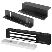 Kit Para Control de Acceso Incluye Chapa Magnética de 600 Lbs / Montaje En Z y L /  Uso Interior / Certificación UL / Color Negro / Diseño Elegante