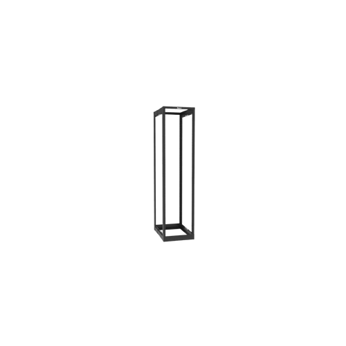 Rack de Cuatro Postes Estándar de 19", Rieles Con Orificio Para Tuerca Enjaulada, Profundidad Ajustable de 23 a 42 in, 45 Unidades de Rack, Color Negro